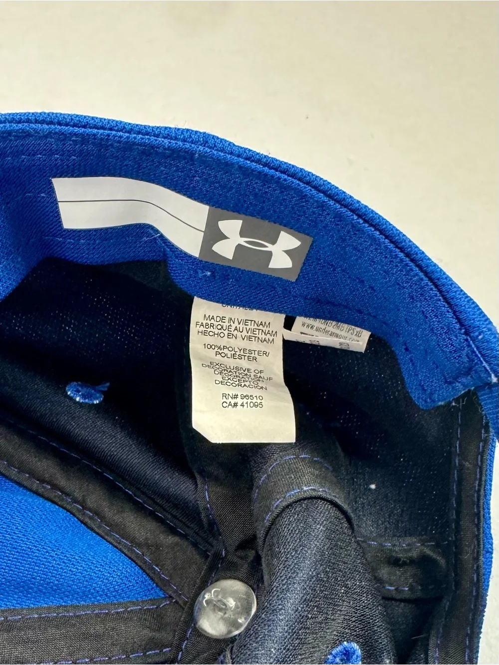 Under Armour Bright Blue Cap with White Logo
